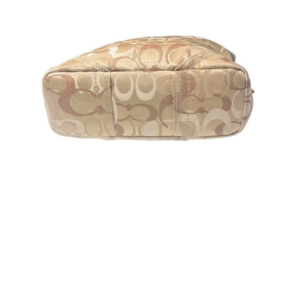 Coach‎ Chelsea Optic Signature Hobo Handbag Tan Brown - Picture 4 of 8